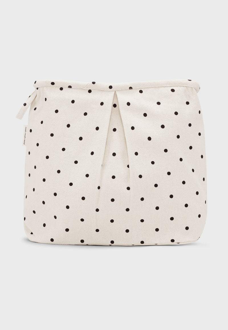 11145 Beautybag Ecrublackdots 1