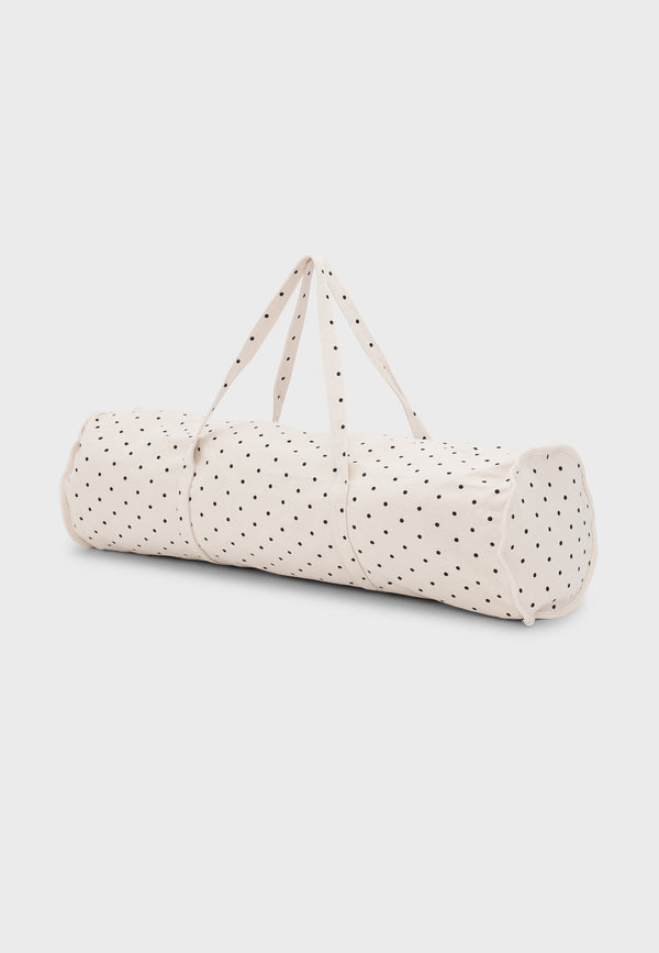 11285 Dottedyogamatbag Ecrublackdots 2