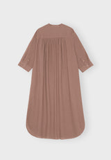 11702 Laurellashirtdresslinen Caramelbrown B