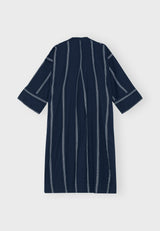 11713 Livelyshirtdressstripe Darknavywhite B