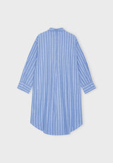 11731 Havenshirtdressstripe Heavenblue B