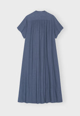 11737 Juneshirtdresslinen Seablue B