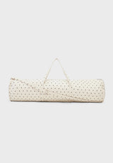 11851_DottedQuiltedYogaMatBag_EcruBlackDots_1