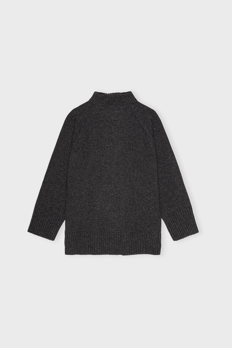 Aster Knit Merino Charcoal Melange B