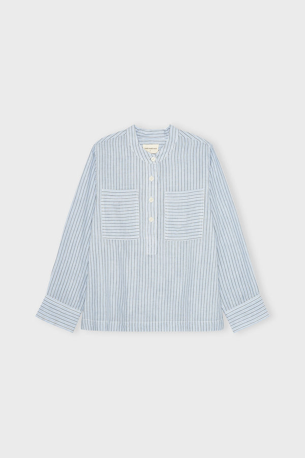 Aylashirtstripe Lightblueecrunavy