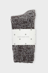 Boyfriend Socks Brown Melange