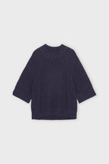 Change Rib Knit Navy Melange