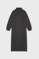 Clara Knit Dress Merino Charcoal Melange