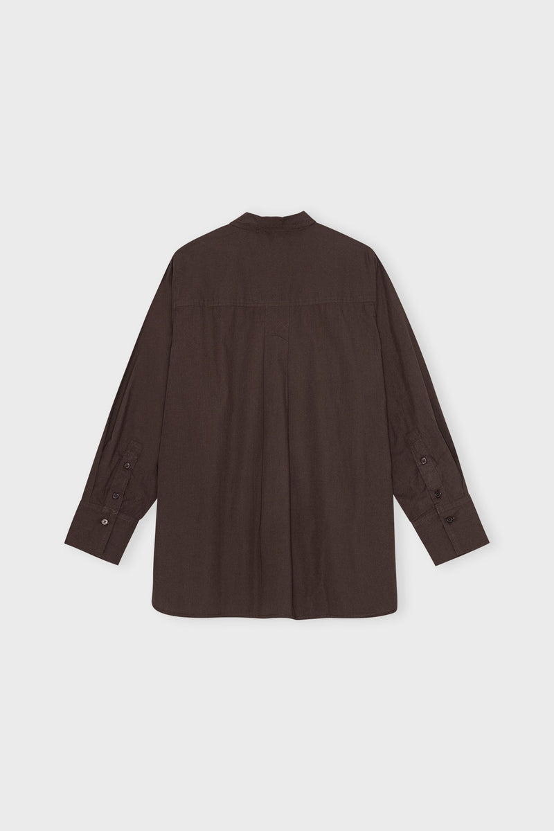 Cleanshirtpoplin Darkbrown B