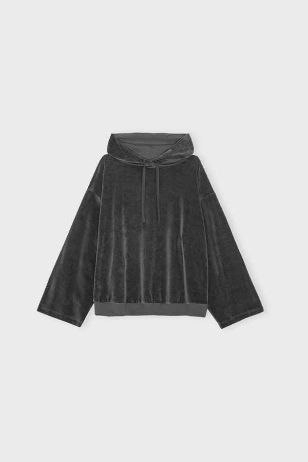 Cosmoshoodievelvet Darkgrey