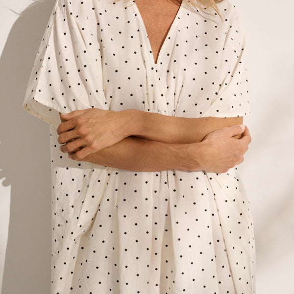 dotted ocean kaftan I buy dresses online I moshi moshi mind