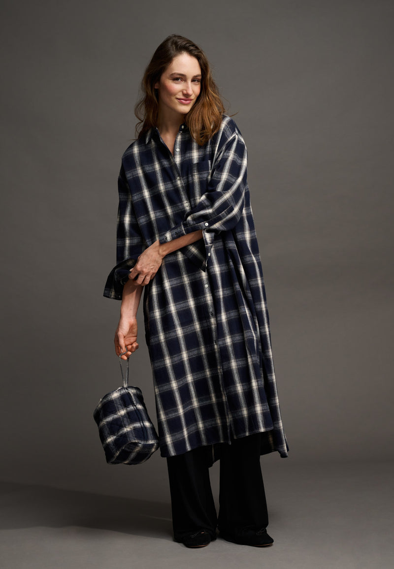 floret shirtdress check
