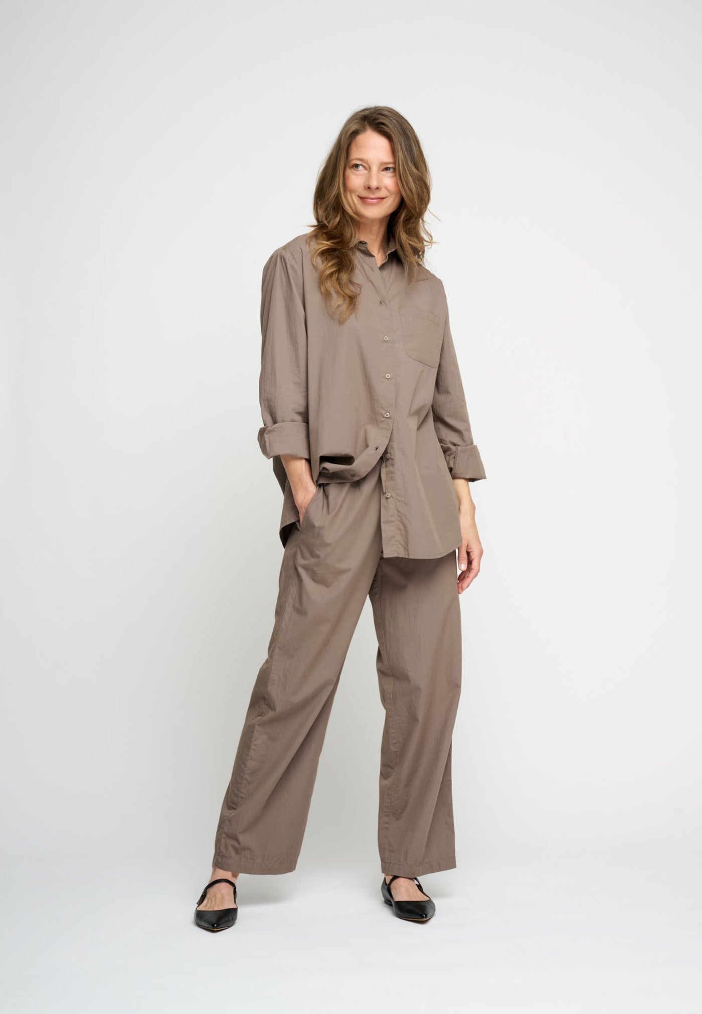 ボトムスその他 PHILOSOPHY Women Pants A03070726 1082 beige Philosophy Beige high-waisted trousers | TheDoubleF