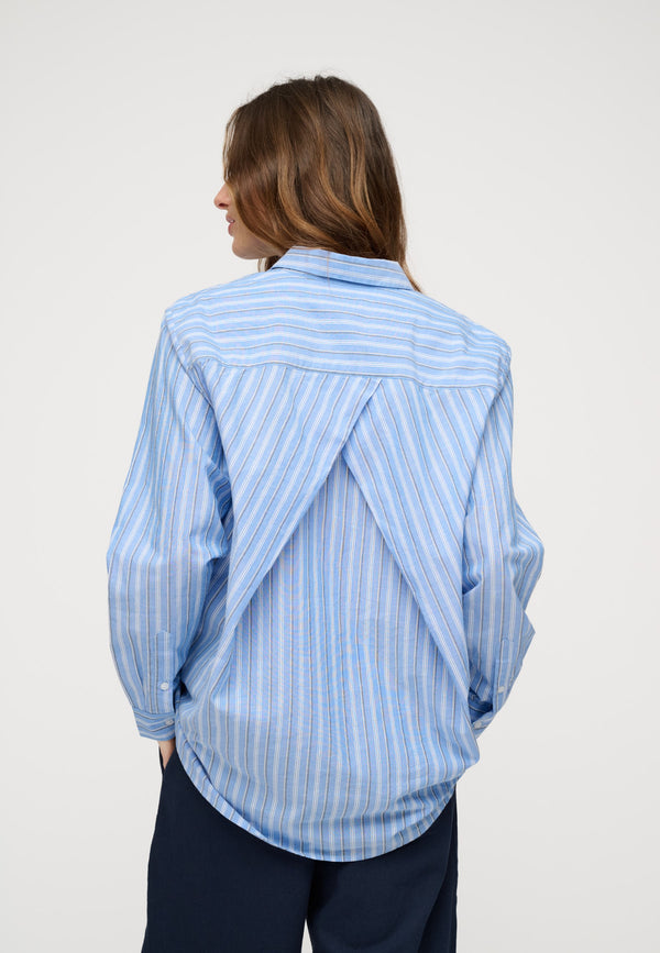 アトリエGG Summer Siesta(Blue Stripe) 0 gaia shirt stripe ⏐ Shop shirts online ⏐ moshi moshi mind