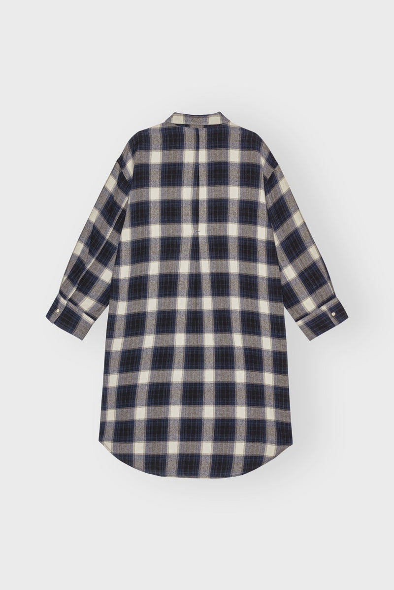 Haven Shirtdress Blue Check B