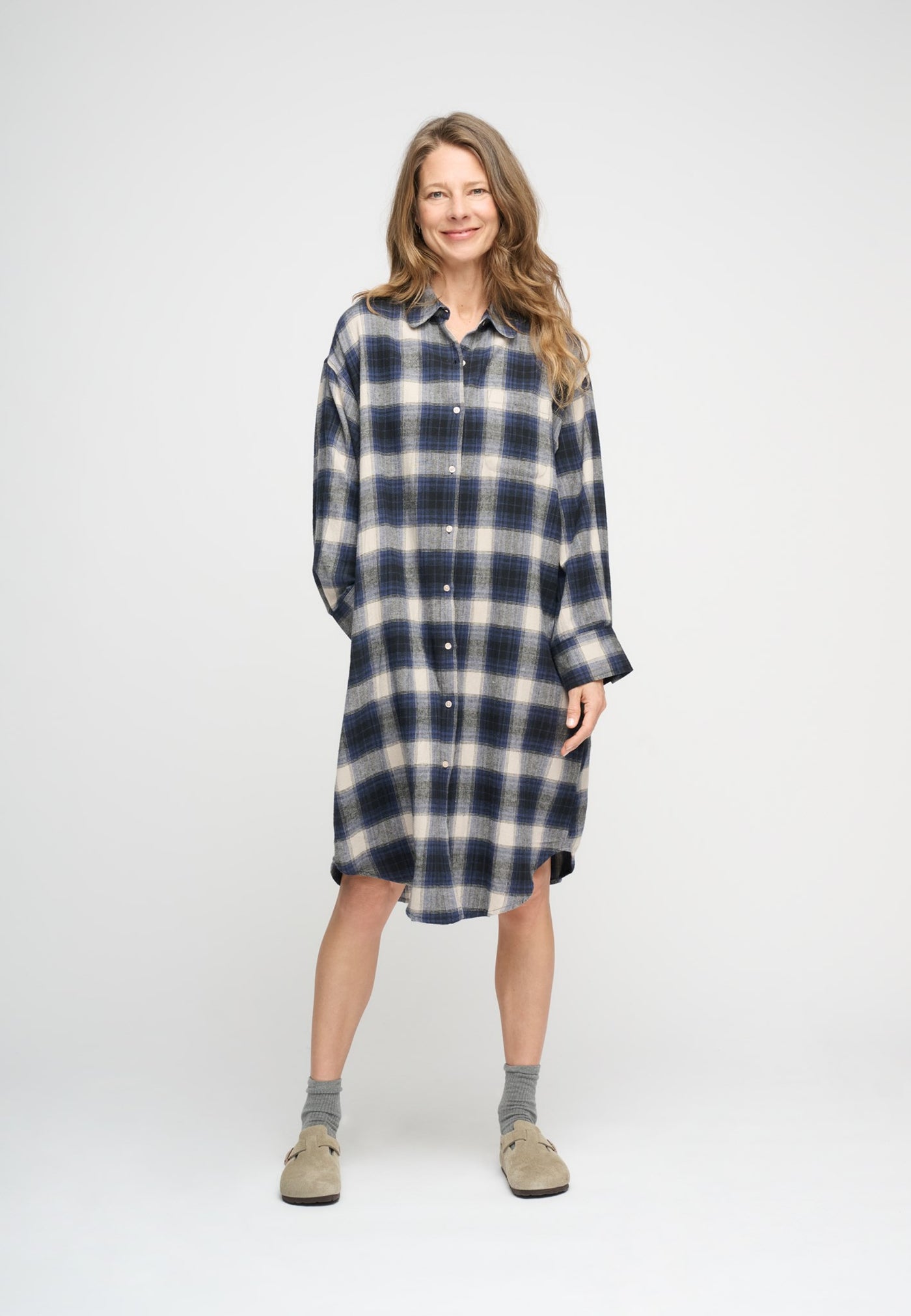 haven shirtdress check