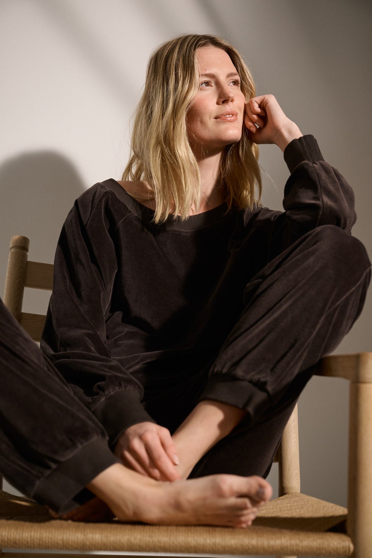 joline sweat velvet | Buy sweatshirts for women online
