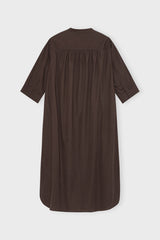 Laurellashirtdresspoplin Darkbrown B