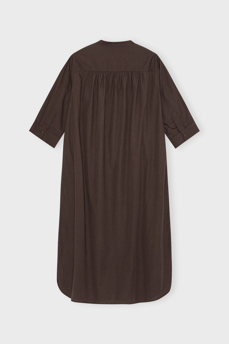 Laurellashirtdresspoplin Darkbrown B