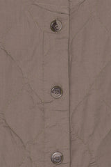 Lea Quilt Jacket Dark Taupe CROP