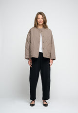 Leah Jacket Dark Taupe Buddha Blck 070 LOW