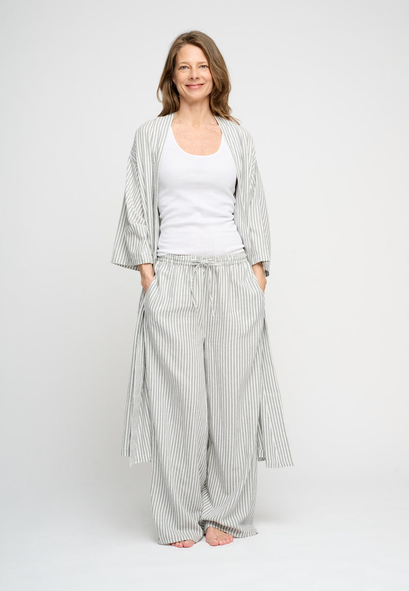 Lune Robe Flannel Stripe Slow Pants 1084 LOW