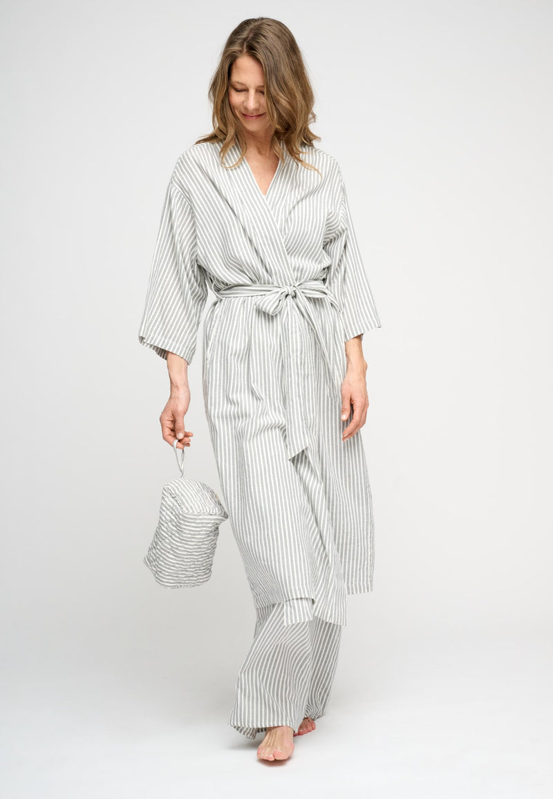 Lune Robe Flannel Stripe Slow Pants My Pouch 1091 LOW