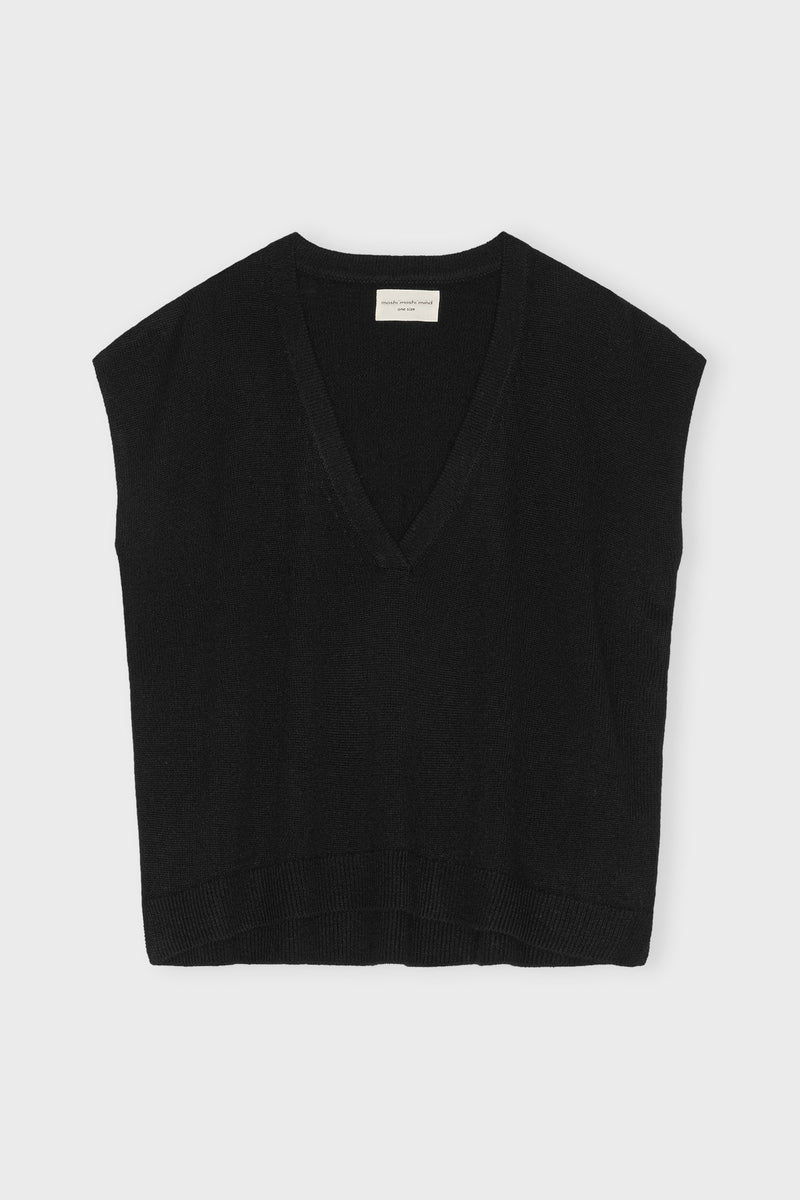 Pernilleknitvest Black
