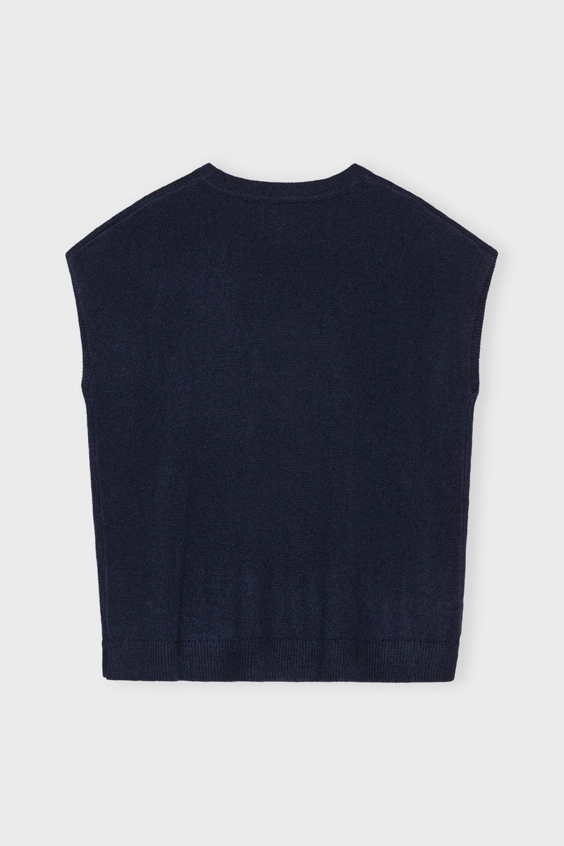 Pernilleknitvest Navyblue B