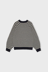 Siennaknitwool Darknavybeige B