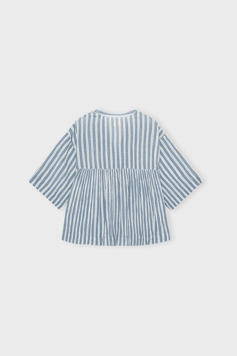 Simpletopstripe Seablue Ecru B