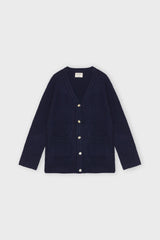 Stineknitcardigan Navyblue