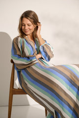 Sun Dress Blue Stripe 1705 LOW