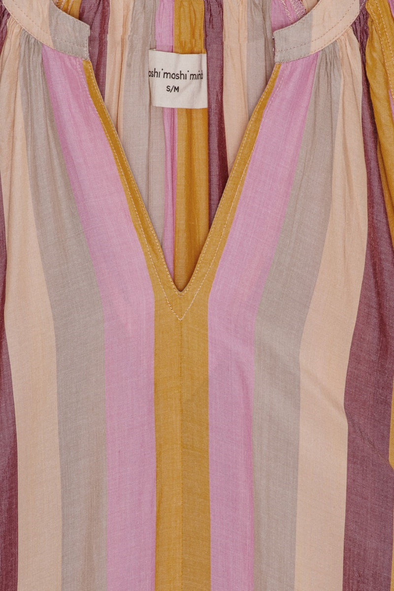 Sun Shirtdress Stripe Pinkstripe CROP