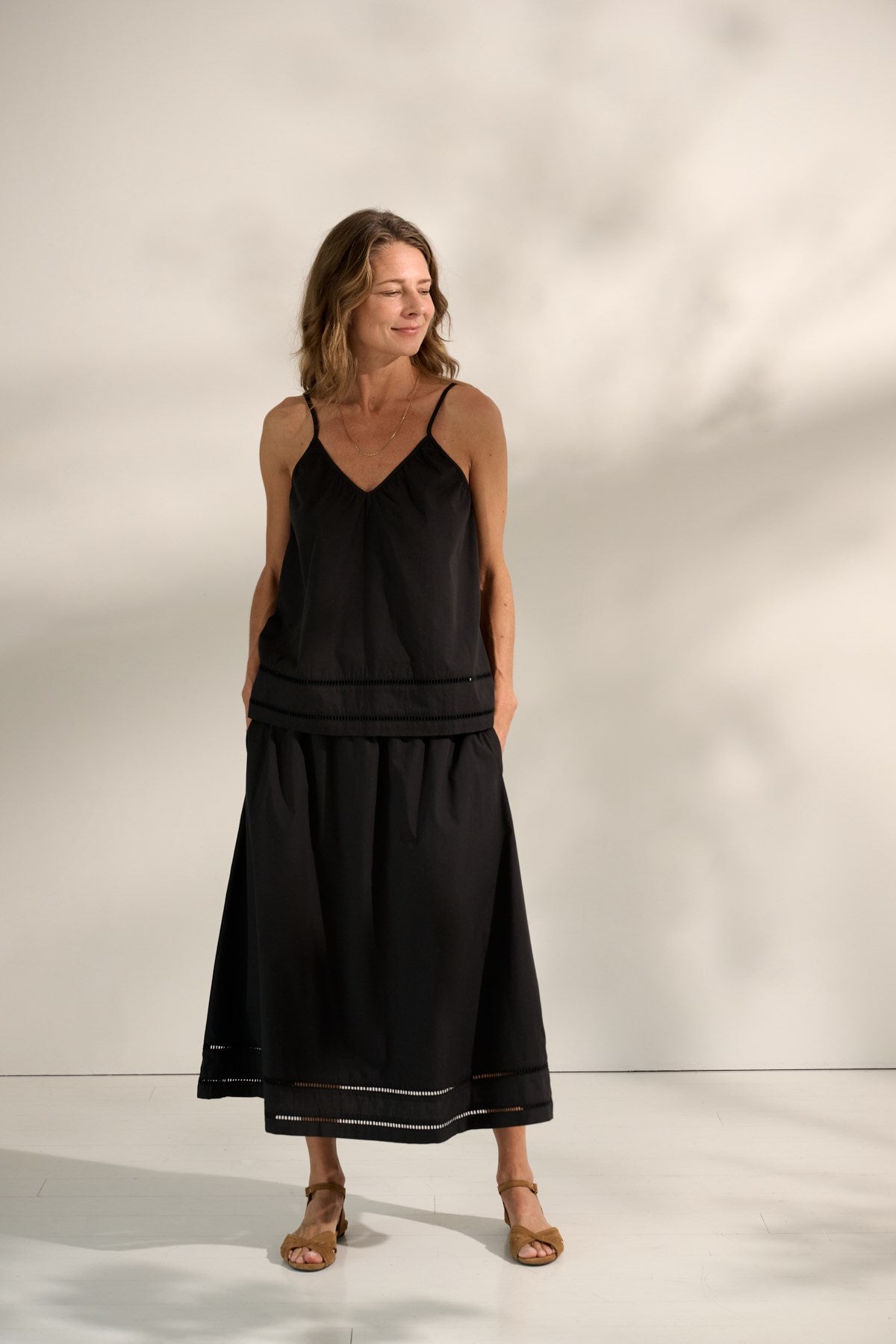 ぽむち andmary Mel gather skirt black andmary Mel gather skirt
