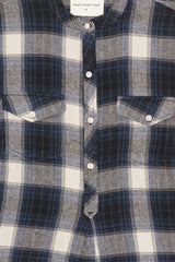 Super Shirt Blue Check CROP