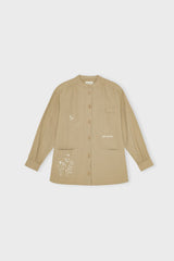 Talesshirtcrepe Olivesand