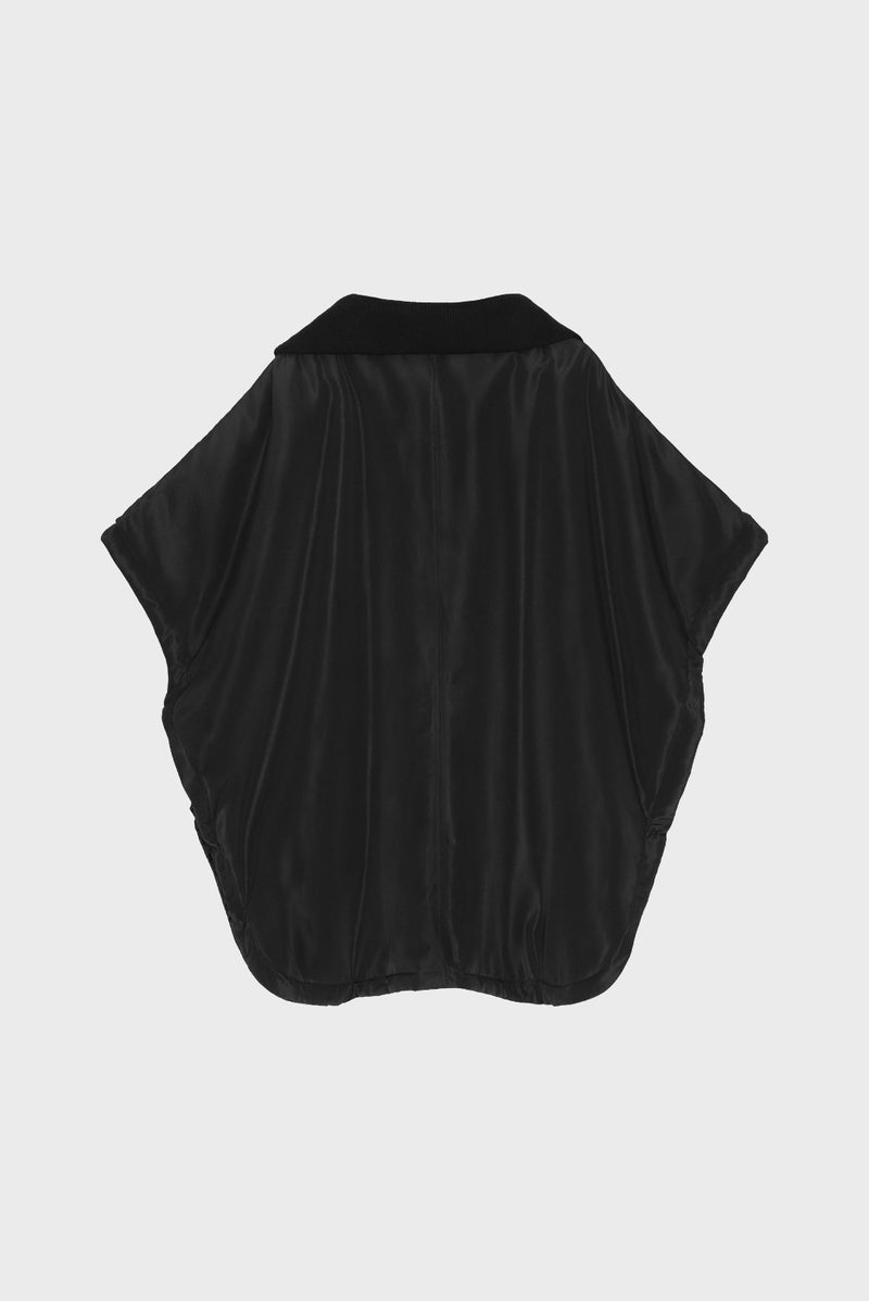 Uma Padded Poncho Black B