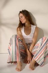 Zenya Stripe Joy White 815 LOW