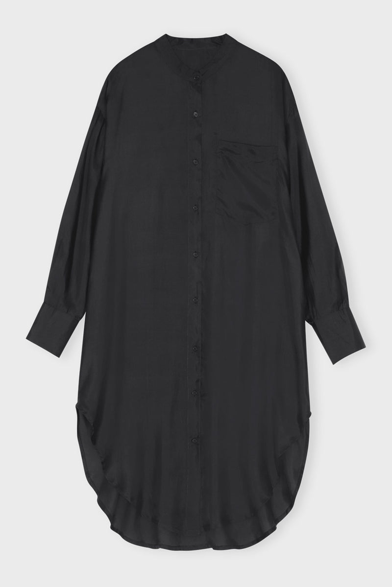 Believeshirtdresssilk Black