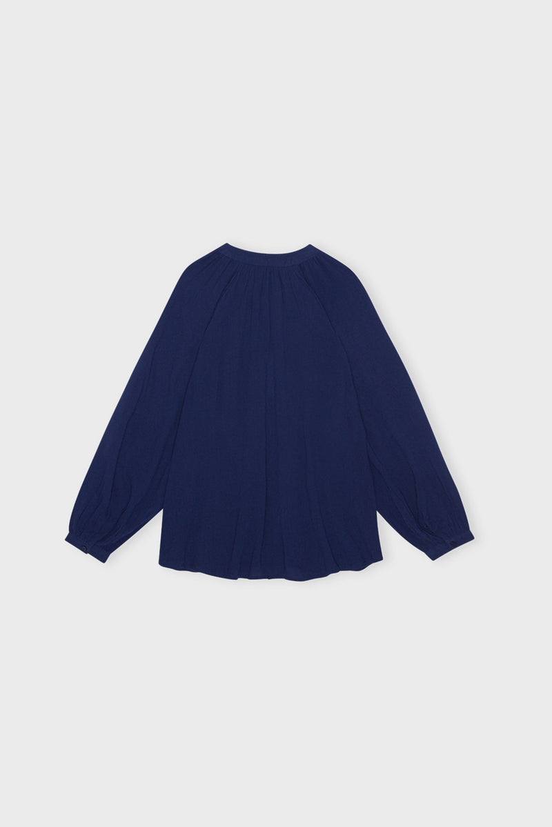 Harmonyshirtcrepe Cobaltblue B