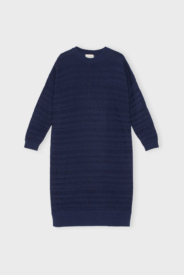 Hazel Knit Dress Darknavy