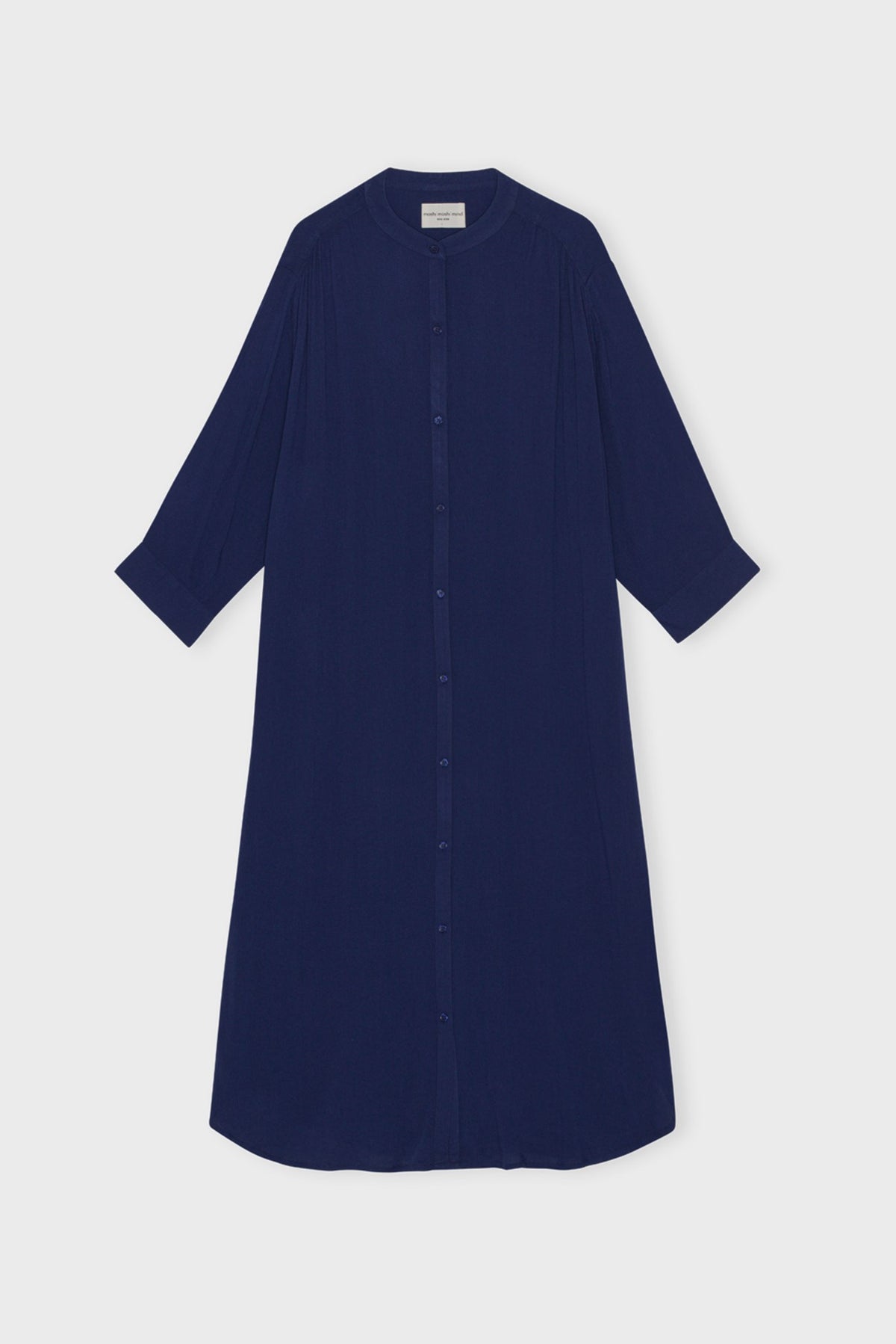 blue shirt dress crepe laurella shirtdress crepe