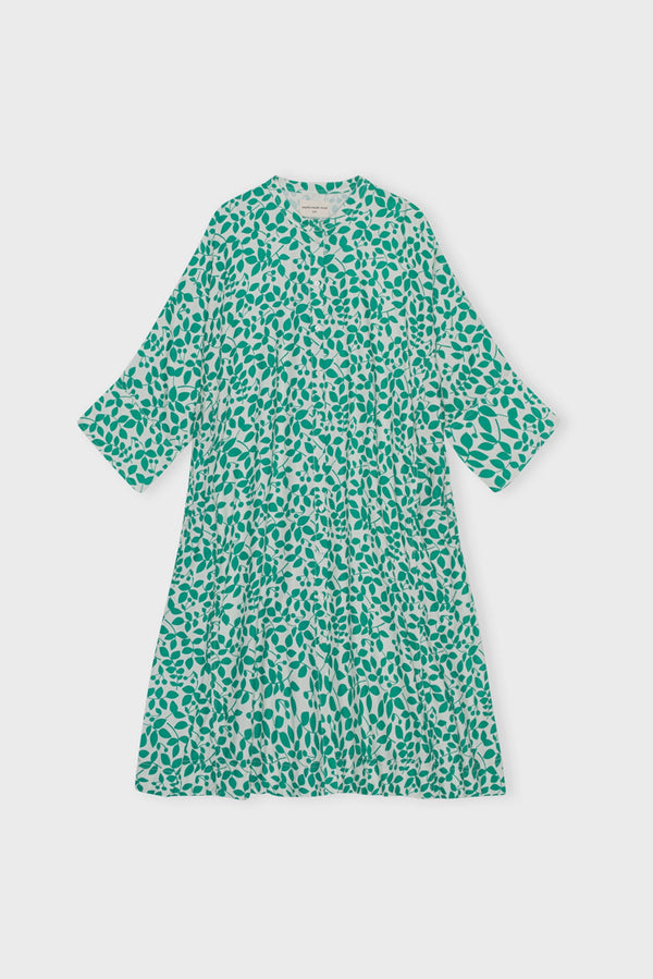 Livelyshirtdressgreencherry Ecrugreen