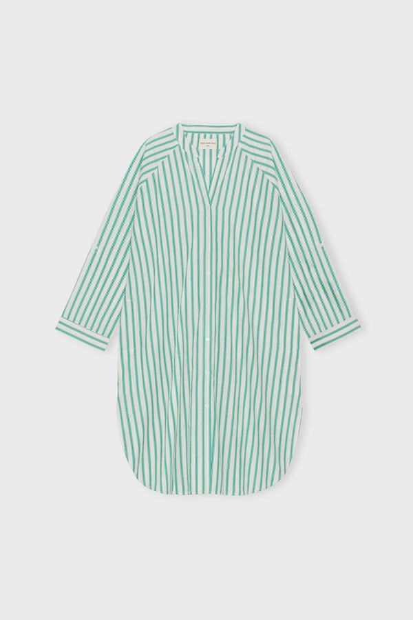 Remainshirtdressstripe Ecrugreenlake