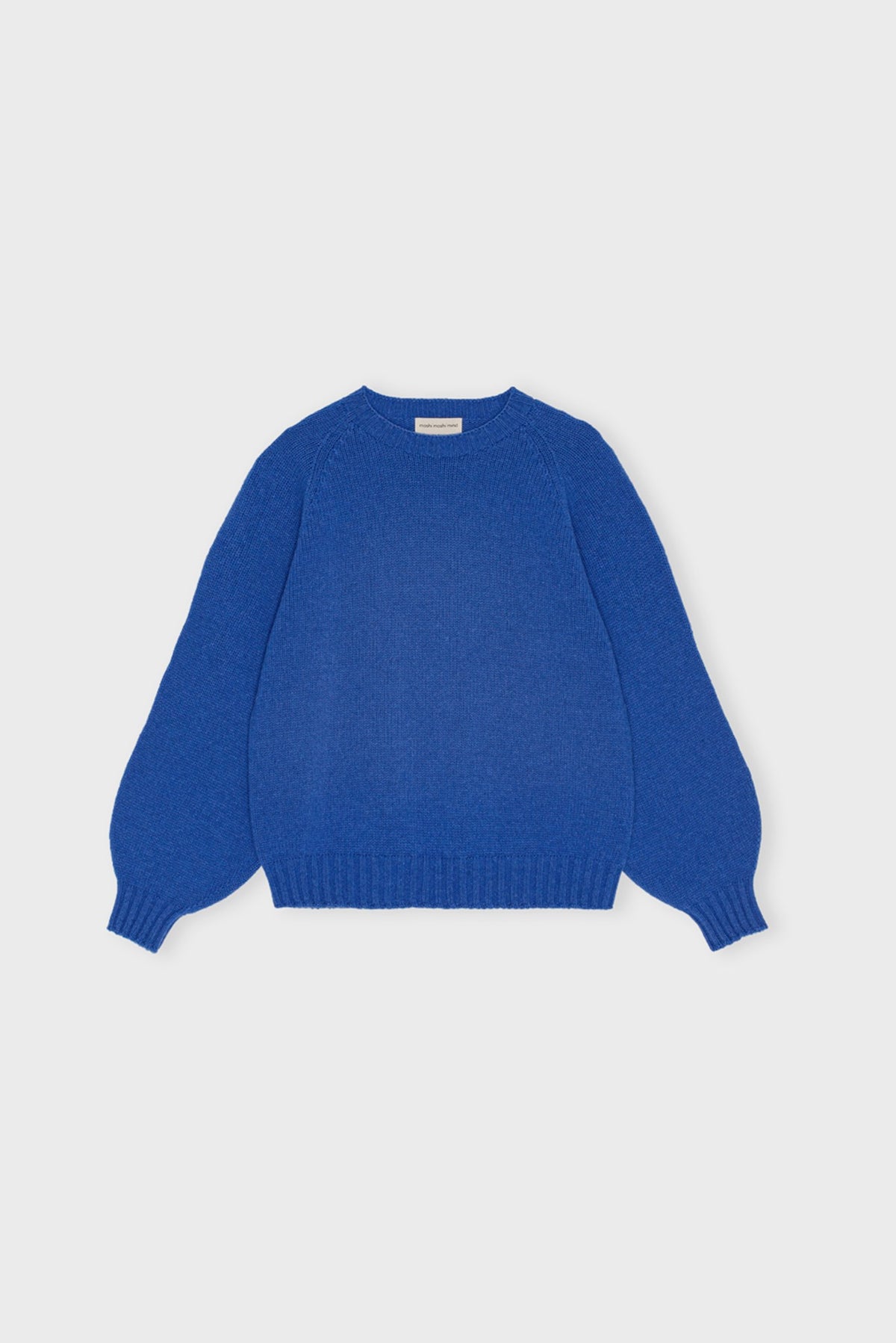 MERINO WOOL TURTLENECK TOP - BRIGHT BLUE