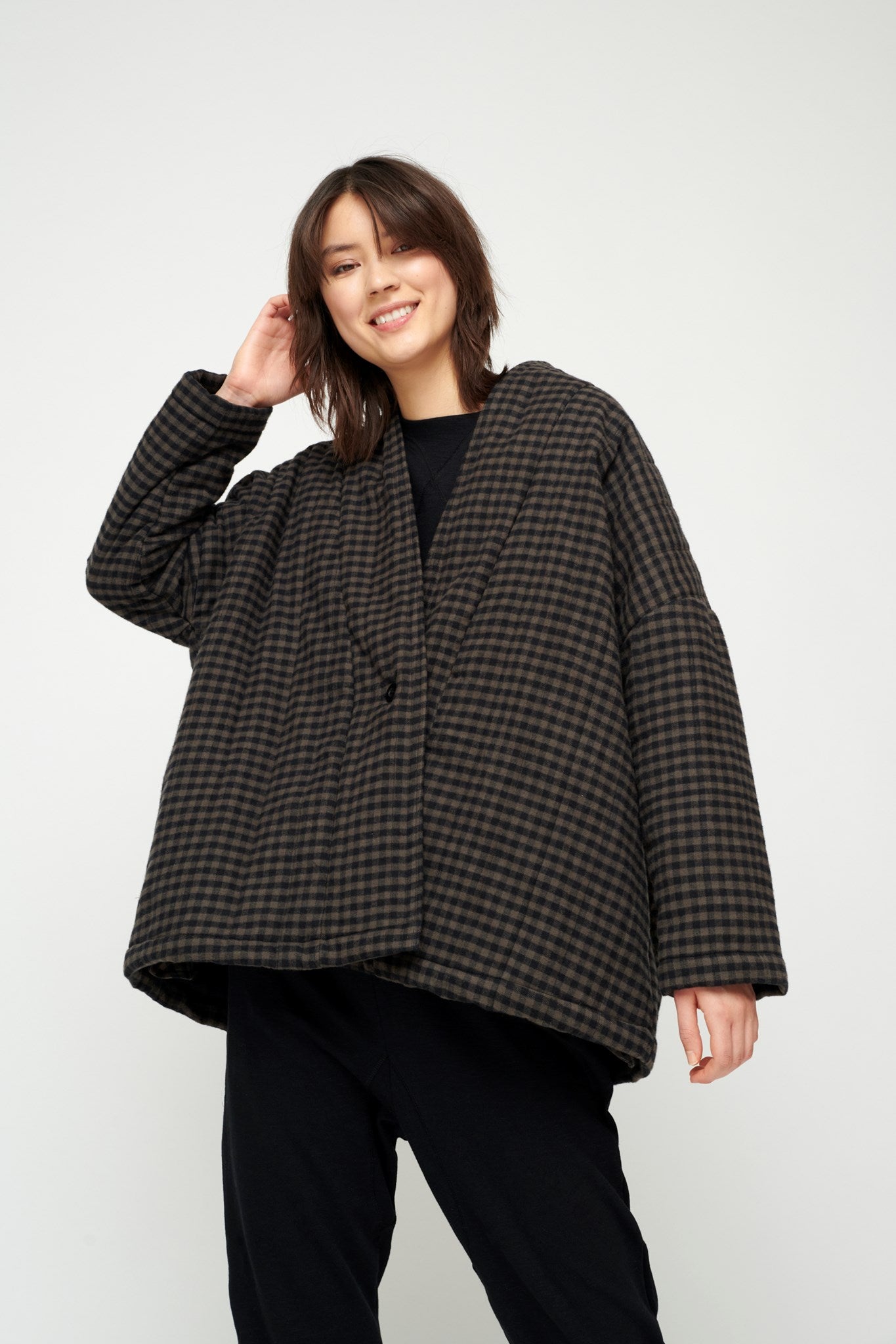 ground jacket gingham